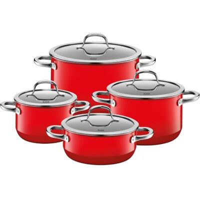 Silit "Passion Cookware Set, Red, 4-Piece Silit "Passion Cookware Set, Red, 4-Piece
