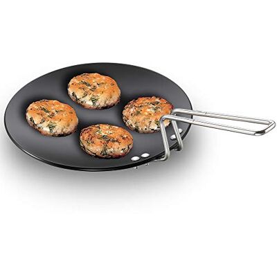HAWKINS /Futura L-58 Hard Anodized Concave Griddle Tava, 9.5-Inch Diameter HAWKINS /Futura L-58 Hard Anodized Concave Griddle Tava, 9.5-Inch Diameter
