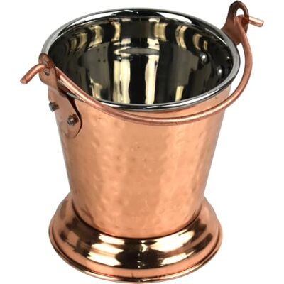 Catergold Traditional Indian Balti Serving Dish Copper and Stainless Steel with Brass Handle 10cm & 300ml Capacity for Curries Serving (1) Catergold Traditional Indian Balti Serving Dish Copper and Stainless Steel with Brass Handle 10cm & 300ml Capacity for Curries Serving (1)