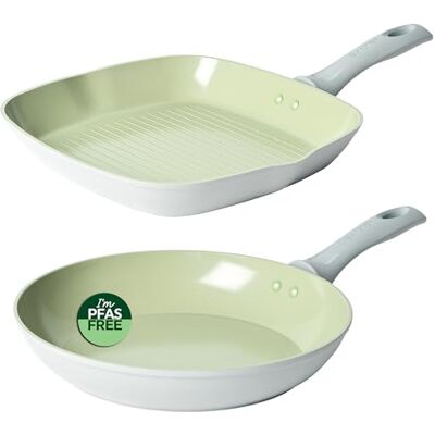 Salter - 8728a Earth - Frying Pan & Griddle Set Salter - 8728a Earth - Frying Pan & Griddle Set