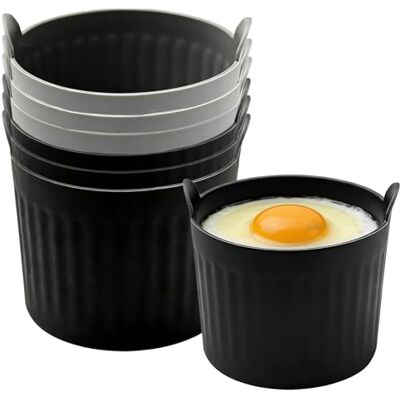 Lirynox Air Fryer Egg Poacher 6Pcs Silicone Egg Poacher Cups Food Grade Poached Egg Moulds Ramekins Baking Cups for Souffle Dishes Muffin Cupcakes Custard Pudding Lirynox Air Fryer Egg Poacher 6Pcs Silicone Egg Poacher Cups Food Grade Poached Egg Moulds Ramekins Baking Cups for Souffle Dishes Muffin Cupcakes Custard Pudding