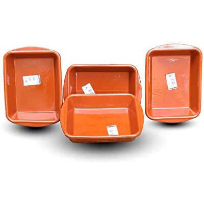 Valdearcos Set of 4 Spanish Terracotta Lasagne/Pie/Serving Dishes/Cazuelas 18cm x 14cm Valdearcos Set of 4 Spanish Terracotta Lasagne/Pie/Serving Dishes/Cazuelas 18cm x 14cm