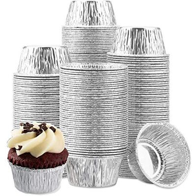 Qicfrk 150 Pack Aluminum Foil Baking Cups 4 oz Foil Ramekins Disposable Foil Cups Aluminum Cupcake liners for Tart, Appetizer, Souffle, Pudding, Creme Brulee Qicfrk 150 Pack Aluminum Foil Baking Cups 4 oz Foil Ramekins Disposable Foil Cups Aluminum Cupcake liners for Tart, Appetizer, Souffle, Pudding, Creme Brulee