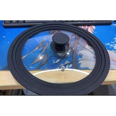 VINATO Universal Lid for Diameter 24/26/28 cm – 3 Sizes of Tempered Glass Frying Pan Lid with Silicone Edge, Heat Resistant, BPA Free, Universal Suitable for Pots and Pans VINATO Universal Lid for Diameter 24/26/28 cm – 3 Sizes of Tempered Glass Frying Pan Lid with Silicone Edge, Heat Resistant, BPA Free, Universal Suitable for Pots and Pans