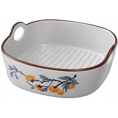 ZPPLD Ceramics Baking Oven Dishes,Baking Tray Ceramic, 9.5'' Lasagne Dish,17.6cm Rectangular Oven Dish with Handles,Lasagna Casserole Pan, Small Oven Dish Roasting Tray Safe & Microwave Safe ZPPLD Ceramics Baking Oven Dishes,Baking Tray Ceramic, 9.5'' Lasagne Dish,17.6cm Rectangular Oven Dish with Handles,Lasagna Casserole Pan, Small Oven Dish Roasting Tray Safe & Microwave Safe