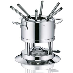 Kela Meat Fondue Set 10 pcs, Stainless Steel Fondue for 6 Persons Cailin, Fondue Set with Fuel Paste Holder, Forks, Fork Holder Kela Meat Fondue Set 10 pcs, Stainless Steel Fondue for 6 Persons Cailin, Fondue Set with Fuel Paste Holder, Forks, Fork Holder