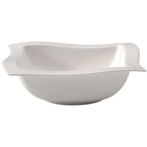 Villeroy & Boch NewWave Dish, bowl for salads and side dishes, square shape, premium porcelain, dishwasher and microwave safe, white, 25 cm Villeroy & Boch NewWave Dish, bowl for salads and side dishes, square shape, premium porcelain, dishwasher and microwave safe, white, 25 cm