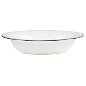 Wedgwood Vera Wang Grosgrain 50116403602 24cm Open Oval Vegetable Dish, Fine Bone China, White Wedgwood Vera Wang Grosgrain 50116403602 24cm Open Oval Vegetable Dish, Fine Bone China, White