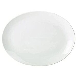 Genware NEV-112124 Royal Oval Plate, 24 cm (Pack of 6) Genware NEV-112124 Royal Oval Plate, 24 cm (Pack of 6)