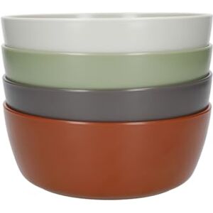 MIKASA Summer Recycled Plastic Shallow Bowls, Set of 4 Lightweight and Hard-Wearing Reusable Bowls for Pasta and Snacks, 18cm (7.06''), Mixed Colours MIKASA Summer Recycled Plastic Shallow Bowls, Set of 4 Lightweight and Hard-Wearing Reusable Bowls for Pasta and Snacks, 18cm (7.06''), Mixed Colours