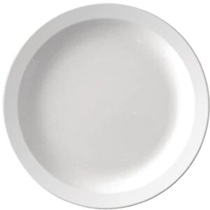 Olympia Kristallon Melamine Plastic Narrow Rimmed Plates 165mm (12 Pack) Reusable Plates for Schools, Nursing Homes CB670 Olympia Kristallon Melamine Plastic Narrow Rimmed Plates 165mm (12 Pack) Reusable Plates for Schools, Nursing Homes CB670