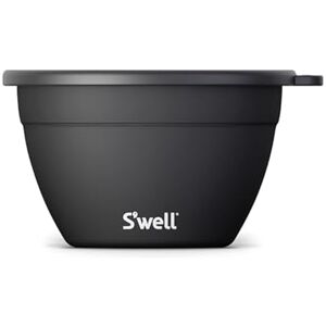 S'well Salad Bowl Kit, Onyx, 1.9L Salad Lunch Box with Condiment Container and Removable Tray S'well Salad Bowl Kit, Onyx, 1.9L Salad Lunch Box with Condiment Container and Removable Tray