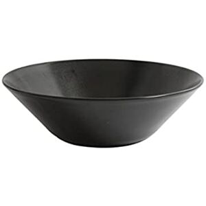 Genware B2968 Stoneware Luna Serving Bowl, Black, 24 cm Width, 8 cm Height, Pack of 6 Genware B2968 Stoneware Luna Serving Bowl, Black, 24 cm Width, 8 cm Height, Pack of 6