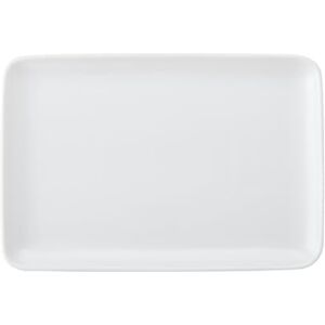 MIKASA Chalk Rectangle White Porcelain Serving Platter, Glossy Rectangular Plate, Ideal for Buffets, Appetisers, Desserts, Party Food, Dishwasher Safe, 26.5cm MIKASA Chalk Rectangle White Porcelain Serving Platter, Glossy Rectangular Plate, Ideal for Buffets, Appetisers, Desserts, Party Food, Dishwasher Safe, 26.5cm