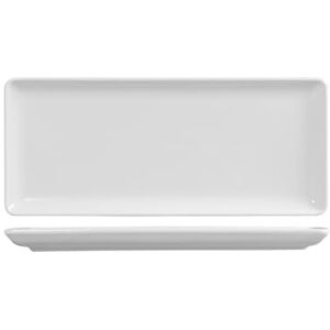 H&H Set of 6 White Pearl Rectangular Plates 15 x 35 cm H&H Set of 6 White Pearl Rectangular Plates 15 x 35 cm