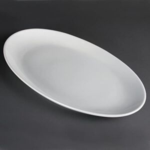 Olympia French Deep Oval Service Plates 500mm Porcelain White with New Features Olympia French Deep Oval Service Plates 500mm Porcelain White with New Features