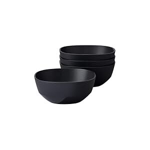 Mepal Serving bowl 4 pieces Silueta Dishwasher & microwave resistant Salad bowl Tapas bowls Tableware 250 ml Nordic black Mepal Serving bowl 4 pieces Silueta Dishwasher & microwave resistant Salad bowl Tapas bowls Tableware 250 ml Nordic black