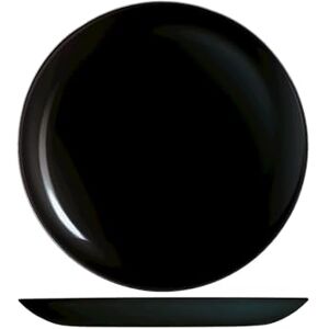 pengo 6800627 Premiere Dinner Plate, Opal Glass, Black, 27 cm, Glass pengo 6800627 Premiere Dinner Plate, Opal Glass, Black, 27 cm, Glass