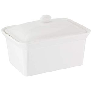 Judge 1LB White Porcelain Butter Dish Holder Kitchen Fridge Storage with Lid Judge 1LB White Porcelain Butter Dish Holder Kitchen Fridge Storage with Lid