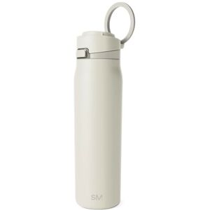Simple Modern Mesa Loop Water Bottle with Straw 24oz Cup Holder Friendly Insulated Stainless Steel Bottles for Travel, Sports and School Cashew Simple Modern Mesa Loop Water Bottle with Straw 24oz Cup Holder Friendly Insulated Stainless Steel Bottles for Travel, Sports and School Cashew
