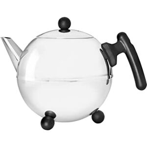 Bredemeijer 1.2 L Stainless Steel Teapot Bella Ronde, Black Bredemeijer 1.2 L Stainless Steel Teapot Bella Ronde, Black