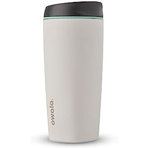 Owala SmoothSip Insulated Stainless Steel Coffee Tumbler, Reusable Cup, Travel Mug, 590ml, White (Cloudscape) Owala SmoothSip Insulated Stainless Steel Coffee Tumbler, Reusable Cup, Travel Mug, 590ml, White (Cloudscape)