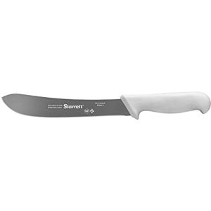 Starrett Professional Stainless Steel Chefs Steak Knives Narrow Curved Profile 10-inch (250mm) White Handle Starrett Professional Stainless Steel Chefs Steak Knives Narrow Curved Profile 10-inch (250mm) White Handle