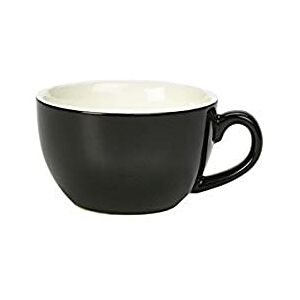 Genware NEV-322125BK Royal Bowl Shaped Cup, 25 cl, Black (Pack of 6) Genware NEV-322125BK Royal Bowl Shaped Cup, 25 cl, Black (Pack of 6)