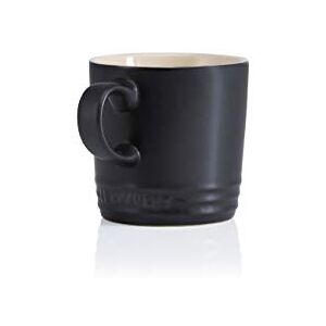 LE CREUSET Stoneware Cappuccino Mug, 200 ml, Matte Black, 70303200000099 LE CREUSET Stoneware Cappuccino Mug, 200 ml, Matte Black, 70303200000099