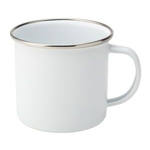 Utopia Eagle Enamel Eagle Stainless Steel Rim Mug 13.5oz /38cl, Pack of 6 Utopia Eagle Enamel Eagle Stainless Steel Rim Mug 13.5oz /38cl, Pack of 6