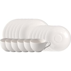 Villeroy & Boch – Essential Coffee Set, 18 Pieces, White, Dishwasher-Safe & Microwave-Safe, Clear Shapes for Stylish Coffee Moments, Premium Porcelain Villeroy & Boch – Essential Coffee Set, 18 Pieces, White, Dishwasher-Safe & Microwave-Safe, Clear Shapes for Stylish Coffee Moments, Premium Porcelain