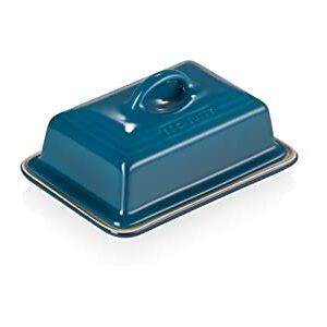 LE CREUSET Stoneware Butter Dish, 900 g, 17 x 12.5 x 9 cm, Deep Teal, 70837176420000 LE CREUSET Stoneware Butter Dish, 900 g, 17 x 12.5 x 9 cm, Deep Teal, 70837176420000