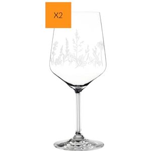 Nachtmann Set of 2 Wine Glasses Set Floral Design Crystal Glass 630ml White Tattoo Botanical 105722 Nachtmann Set of 2 Wine Glasses Set Floral Design Crystal Glass 630ml White Tattoo Botanical 105722