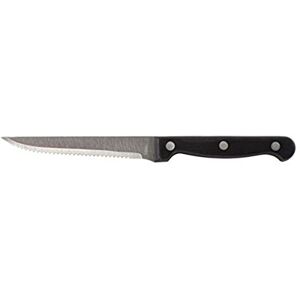 Genware NEV-STK-BLK Steak Knife, Poly Handle, Black (Pack of 12) Genware NEV-STK-BLK Steak Knife, Poly Handle, Black (Pack of 12)