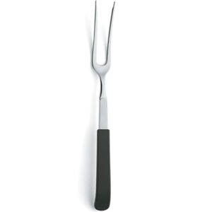 Amefa Buffet Roasting Fork, Satin Finish, Stainless Steel 18/10, Dishwasher Safe, Meat Fork, Roasting Fork, Carving Fork, Grill Fork, Black Handle Amefa Buffet Roasting Fork, Satin Finish, Stainless Steel 18/10, Dishwasher Safe, Meat Fork, Roasting Fork, Carving Fork, Grill Fork, Black Handle
