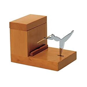 Alessi Officina Toothpick Holder, Brown, 5 x 11 x 11.5 cm Alessi Officina Toothpick Holder, Brown, 5 x 11 x 11.5 cm