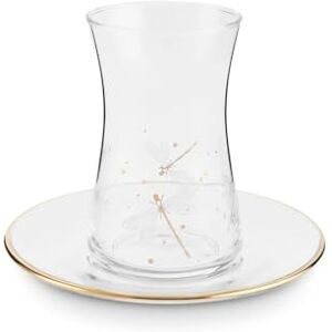 KARACA Yusufcuk Turkish Tea Glasses Set for 6 People Glass Tea Cup and Saucer for Afternoon Tea Party Dishwasher-Safe, 12 Pieces Turkish Tea Set for Adults (170 ml) KARACA Yusufcuk Turkish Tea Glasses Set for 6 People Glass Tea Cup and Saucer for Afternoon Tea Party Dishwasher-Safe, 12 Pieces Turkish Tea Set for Adults (170 ml)