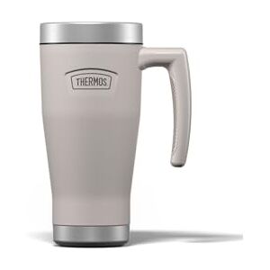 Thermos Icon Sandstone Travel Mug (470ml), Reusable Insulated Stainless Steel Coffee Cup for Hot or Cold Drinks, Vacuum Sealed Water Flask with a Leak-Proof Lid, 7hr Hot/22hr Cold Thermos Icon Sandstone Travel Mug (470ml), Reusable Insulated Stainless Steel Coffee Cup for Hot or Cold Drinks, Vacuum Sealed Water Flask with a Leak-Proof Lid, 7hr Hot/22hr Cold