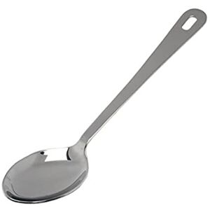 Genware 300014 Stainless Steel Serving Spoon with Hanging Hole, 14 inches Length Genware 300014 Stainless Steel Serving Spoon with Hanging Hole, 14 inches Length