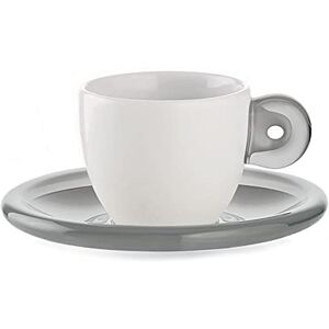 Guzzini Fratelli Gocce, Set of 6 espresso cups with saucers, SMMA Porcelain Guzzini Fratelli Gocce, Set of 6 espresso cups with saucers, SMMA Porcelain