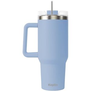 KEPLIN 40 oz / 1200 ml Insulated Travel Tumbler – Double Wall Stainless Steel Cup with Leak-Proof Lid, Thermal Flask Keeps Drinks Hot & Cold, Dishwasher Safe, Fits Car Cup Holders Light Blue KEPLIN 40 oz / 1200 ml Insulated Travel Tumbler – Double Wall Stainless Steel Cup with Leak-Proof Lid, Thermal Flask Keeps Drinks Hot & Cold, Dishwasher Safe, Fits Car Cup Holders Light Blue