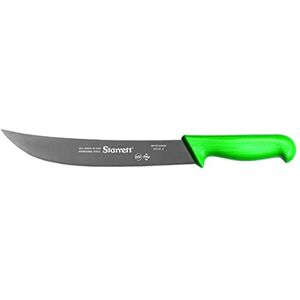 Starrett Professional Stainless Steel Chefs Steak Knives Wide Curved Profile 10-inch (250mm) Green Handle Starrett Professional Stainless Steel Chefs Steak Knives Wide Curved Profile 10-inch (250mm) Green Handle