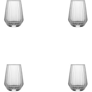 Ravenhead Luxe Set of 4 Hiball Glasses 400ml Recycled Glass with Fluted Embossed Design 40cl Elegant Tumbler Glass Set for Water, Cocktails & Soft Drinks, Dishwasher Safe Ravenhead Luxe Set of 4 Hiball Glasses 400ml Recycled Glass with Fluted Embossed Design 40cl Elegant Tumbler Glass Set for Water, Cocktails & Soft Drinks, Dishwasher Safe