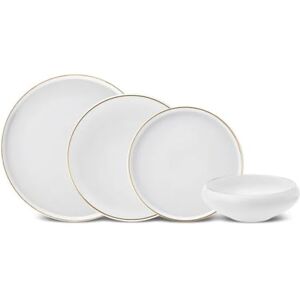 KARACA ' Streamline Sunset Gold 6 Seater Dinner Set, 24 Pieces, Elegant Crockery Set Made of New Generation Bone Material in Luxurious Sunset Gold Design for 6 People KARACA ' Streamline Sunset Gold 6 Seater Dinner Set, 24 Pieces, Elegant Crockery Set Made of New Generation Bone Material in Luxurious Sunset Gold Design for 6 People