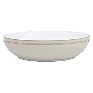 Denby Natural Canvas Pasta Bowl Set Of 2, White Denby Natural Canvas Pasta Bowl Set Of 2, White