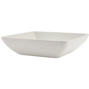 Genware NEV-MELSQB-20 Curved Square Bowl, 19 cm, White Melamine Genware NEV-MELSQB-20 Curved Square Bowl, 19 cm, White Melamine