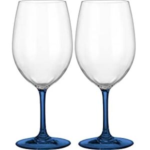 Brunner 0830184N.C22 Elegant Unbreakable Wine Glasses, Wineglass Thango Blue 2 Pcs, 60 Cl Brunner 0830184N.C22 Elegant Unbreakable Wine Glasses, Wineglass Thango Blue 2 Pcs, 60 Cl