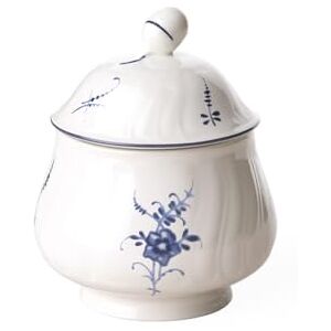 Villeroy & Boch Old Luxembourg Sugar Bowl, Premium Porcelain, White/Blue Villeroy & Boch Old Luxembourg Sugar Bowl, Premium Porcelain, White/Blue
