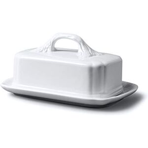 WM Bartleet & Sons 1750 T354 Traditional Porcelain 19cm Butter Plate with Lid – White WM Bartleet & Sons 1750 T354 Traditional Porcelain 19cm Butter Plate with Lid – White