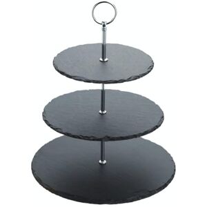 Artesa Artesà Three Tier Slate Cake Stand Serving Set, Cake Standing Set, 28.5x34.5cm, Gift Boxed Artesa Artesà Three Tier Slate Cake Stand Serving Set, Cake Standing Set, 28.5x34.5cm, Gift Boxed